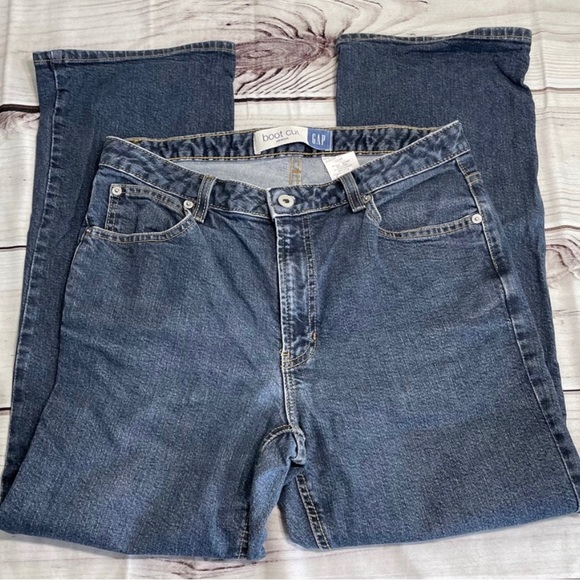 GAP Boot Cut Stretch Ankle Blue Jeans Sz 12 - Picture 3 of 7
